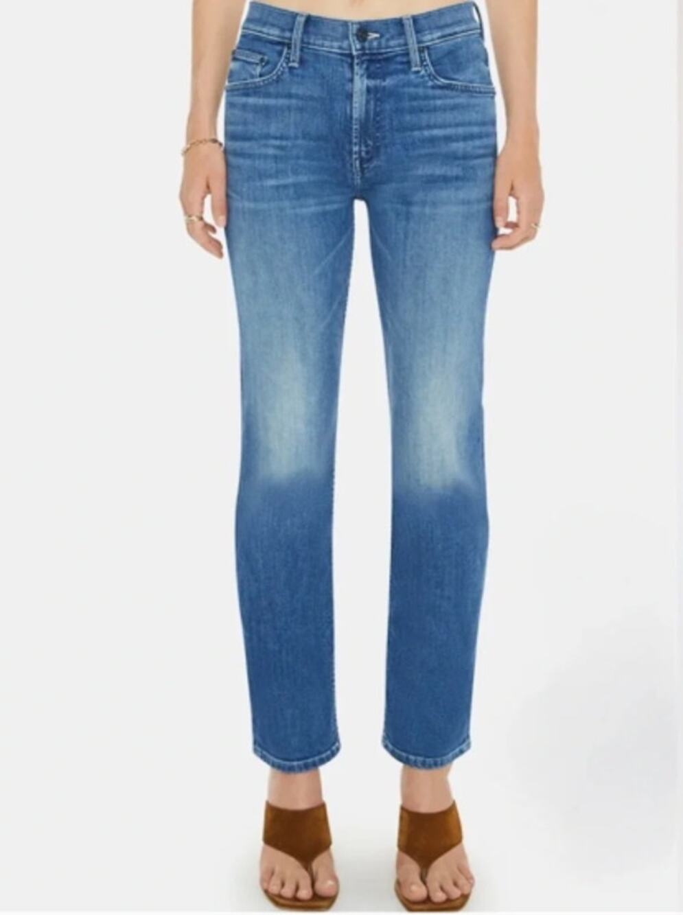 Mother The Mid Rise Rider Ankle Jeans Wish on a Star Size 27